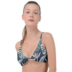 Tropical T- Shirt Tropical Garden Floricorous T- Shirt Knot Up Bikini Top by maxcute