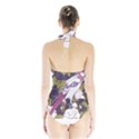 Tropical T- Shirt Tropical Pattern Floriculture T- Shirt Halter Swimsuit View2