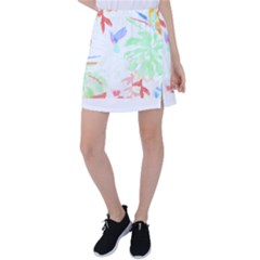 Tropical T- Shirt Tropical Sublime Blossom T- Shirt Tennis Skirt by maxcute