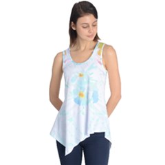 Tropical T- Shirt Tropical Trend Flower De Lis T- Shirt Sleeveless Tunic by maxcute