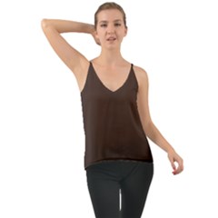 Mahogany Muse Chiffon Cami by HWDesign