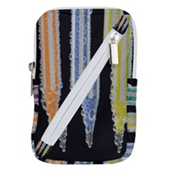 Pencil Colorfull Pattern Belt Pouch Bag (large) by artworkshop