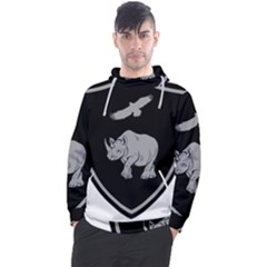 Rhino & Hawk Badge Design Logo Men s Pullover Hoodie by myuique