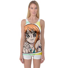 Nami Lovers Money One Piece Boyleg Swimsuit by designmarketalsprey31