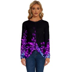 Sparkle Long Sleeve Crew Neck Pullover Top by Sparkle