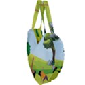 Mother And Daughter Yoga Art Celebrating Motherhood And Bond Between Mom And Daughter. Giant Heart Shaped Tote View3