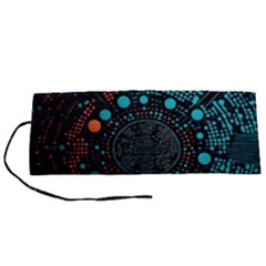 Big Data Abstract Abstract Background Roll Up Canvas Pencil Holder (s) by Pakemis