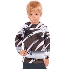 Palm Tree Design-01 (1) Kids  Hooded Pullover by thenyshirt