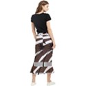 Palm Tree Design-01 (1) Maxi Fishtail Chiffon Skirt View2