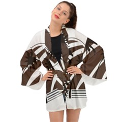 Palm Tree Design-01 (1) Long Sleeve Kimono by thenyshirt