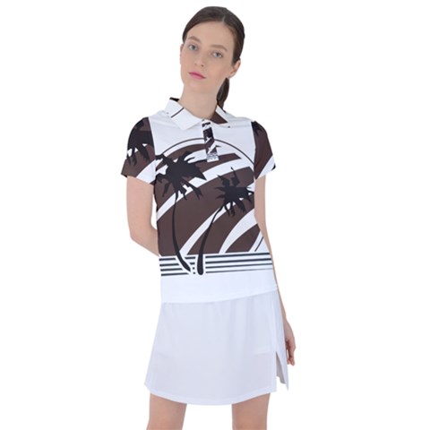 Palm Tree Design-01 (1) Women s Polo Tee by thenyshirt