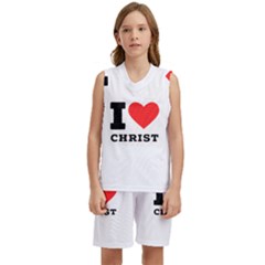 I Love Christ Kids  Basketball Mesh Set by ilovewhateva