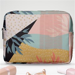 Leaves Pattern Design Colorful Make Up Pouch (large) by Uceng