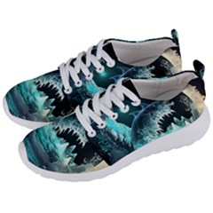 Sculpture Dinosaur Shark Frozen Winter Fantasy Men s Lightweight Sports Shoes by Ravend