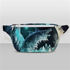 Sculpture Dinosaur Shark Frozen Winter Fantasy Waist Bag  by Ravend