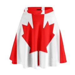 Canada Flag Canadian Flag View High Waist Skirt by Ravend