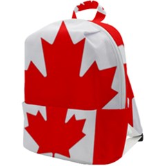 Canada Flag Canadian Flag View Zip Up Backpack by Ravend