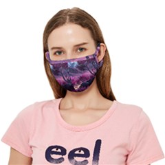 Landscape Landscape Painting Purple Purple Trees Crease Cloth Face Mask (adult) by danenraven