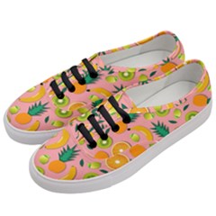 Fruits Tropical Pattern Design Art Women s Classic Low Top Sneakers by Ravend