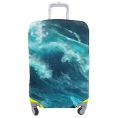 Thunderstorm Tsunami Tidal Wave Ocean Waves Sea Luggage Cover (medium) by Ravend