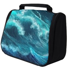 Thunderstorm Tsunami Tidal Wave Ocean Waves Sea Full Print Travel Pouch (big) by Ravend