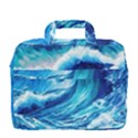 Tsunami Tidal Wave Ocean Waves Sea Nature Water Blue Painting MacBook Pro 16  Shoulder Laptop Bag View4