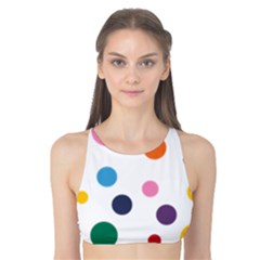 Polka Dot Tank Bikini Top by 8989