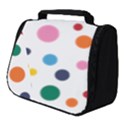 Polka Dot Full Print Travel Pouch (Small) View1