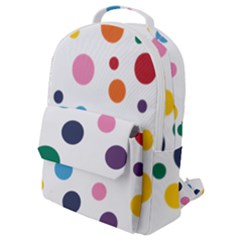 Polka Dot Flap Pocket Backpack (small) by 8989