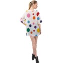 Polka Dot Oversized Chiffon Top View2