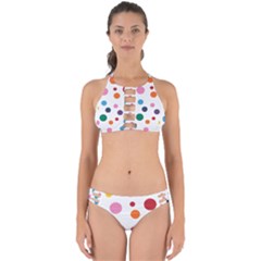 Polka Dot Perfectly Cut Out Bikini Set by 8989