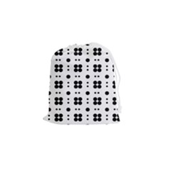 Polka Dot  Svg Drawstring Pouch (small) by 8989