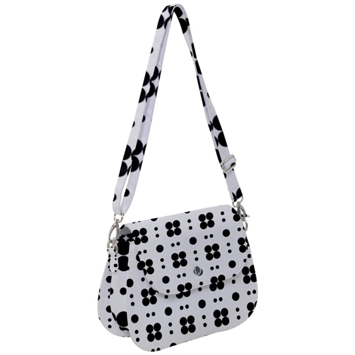 Polka Dot  Svg Saddle Handbag