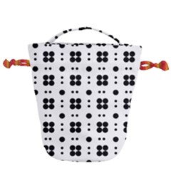 Polka Dot  Svg Drawstring Bucket Bag by 8989