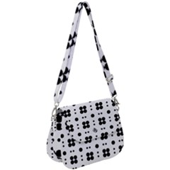 Polka Dot  Svg Saddle Handbag by 8989