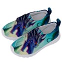 Ai Generated Dragon Fractal Art Texture Kids  Velcro No Lace Shoes View2