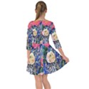 Captivating Watercolor Flowers Smock Dress View2