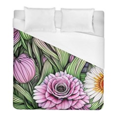 Sumptuous Watercolor Flowers Duvet Cover (full/ Double Size) by GardenOfOphir