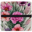 Color-infused Watercolor Flowers Seat Cushion View4