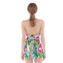 Cheerful And Captivating Watercolor Flowers Halter Dress Swimsuit  View2