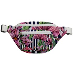 Tropical Botanical Flowers In Watercolor Fanny Pack by GardenOfOphir