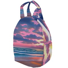 Sunset Over The Beach Travel Backpacks by GardenOfOphir