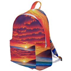 Sunset Over The Ocean The Plain Backpack by GardenOfOphir