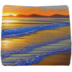 Waves Of Gold Seat Cushion by GardenOfOphir