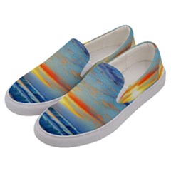 Reflecting On A Perfect Day Men s Canvas Slip Ons by GardenOfOphir