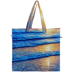 Ocean Sunset Canvas Travel Bag by GardenOfOphir