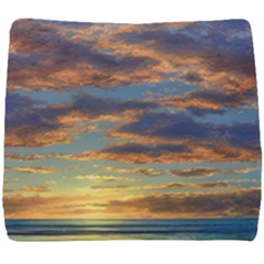 Sunrise Over The Sand Dunes Seat Cushion by GardenOfOphir