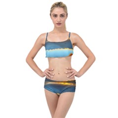 Gorgeous Lake Layered Top Bikini Set by GardenOfOphir