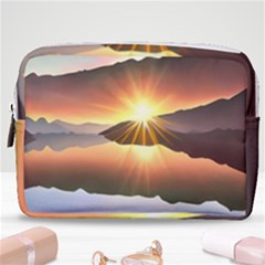 Majestic Lake Make Up Pouch (medium) by GardenOfOphir