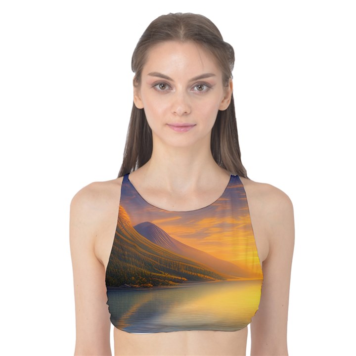 Benevolent Sunset Tank Bikini Top